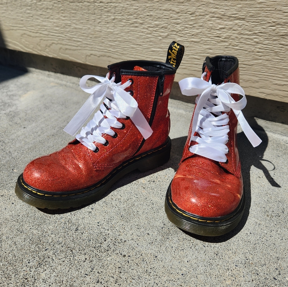 Sparkly Red Doc Martens Boots